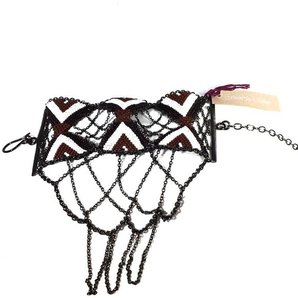 Nwt Chan Luu beaded cuff bracelet chain - Picture 1 of 5